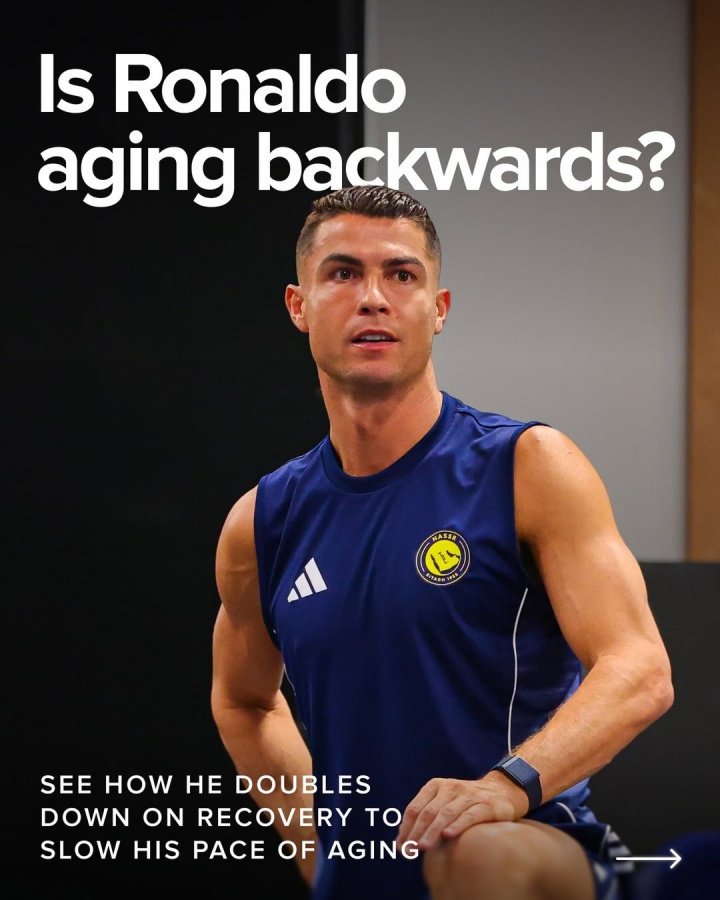 九游（中国）-即将年满41岁！机构晒C罗多项生理指标逆生长，生理年龄不到29岁